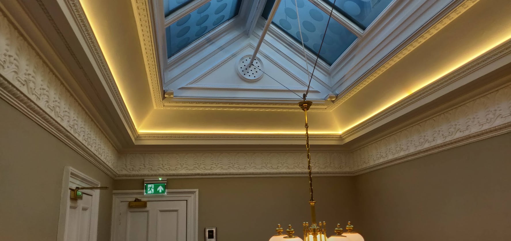 Communal stairs painting and decorating Drumsheugh Gardens, Edinburgh