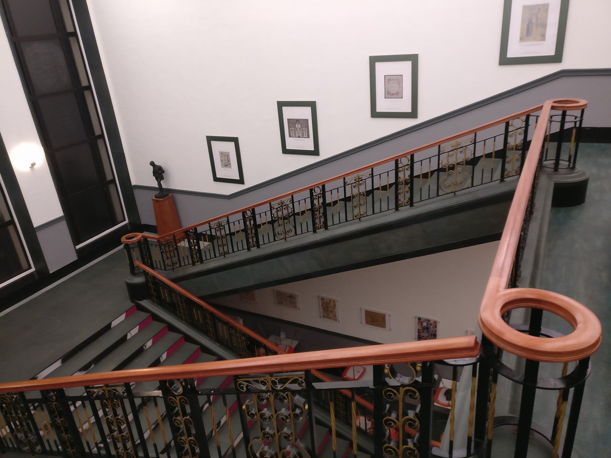 Tenement communal stair painting in Edinburgh