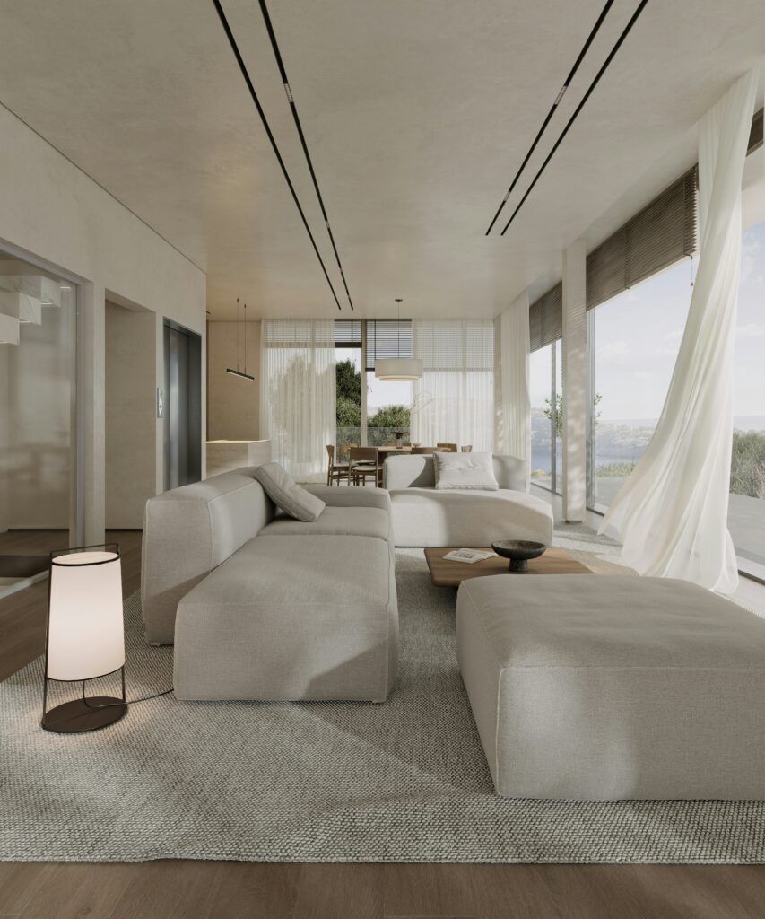 Interior paint colour influenced by natural light